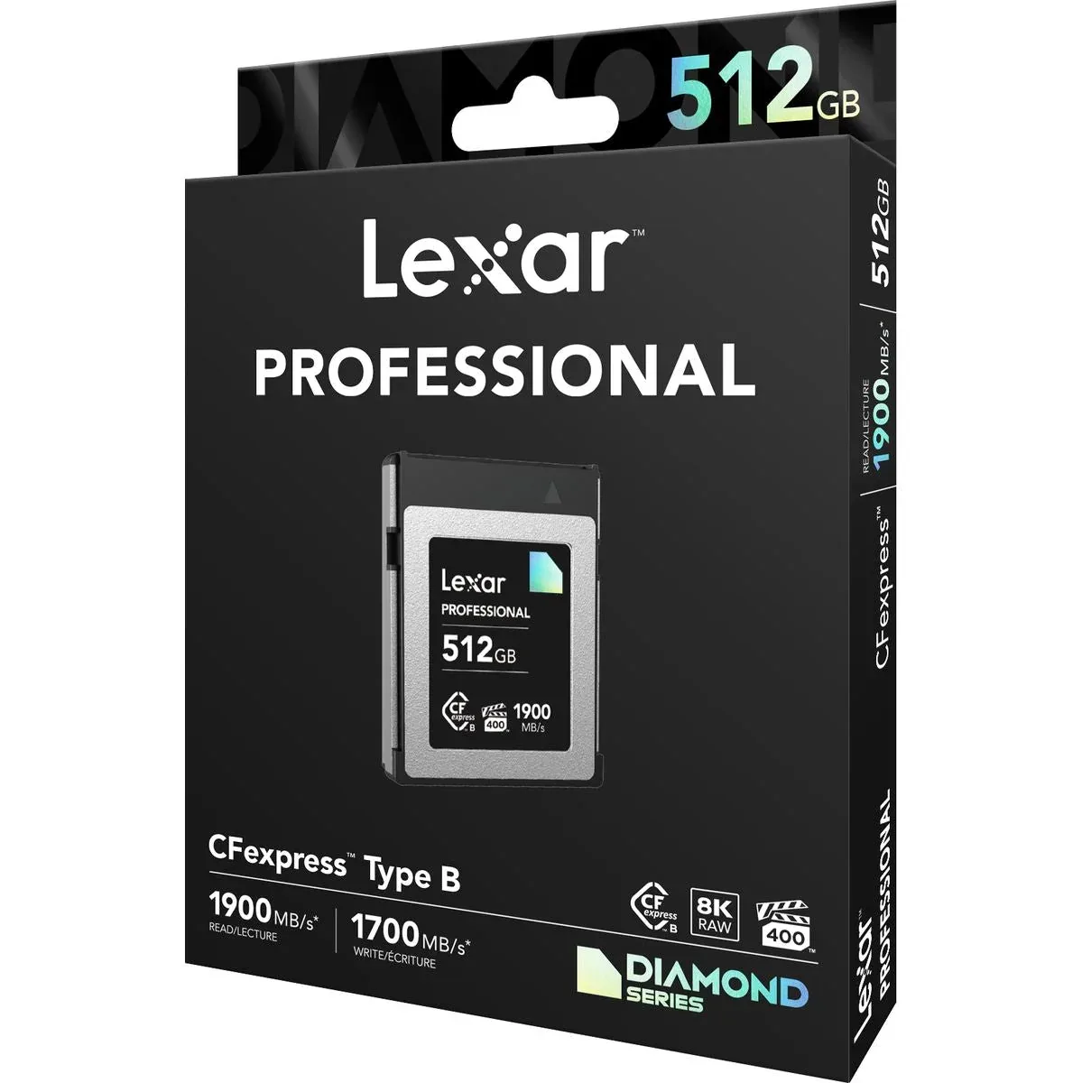 Tarjeta Lexar CFexpress Pro Tipo B Diamond Series 512 GB (1900 MB/s)